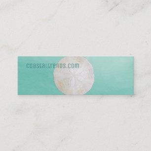 Sand Dollar Watercolor Mini Business Card