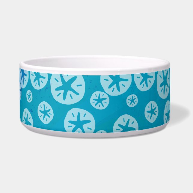 Sand Dollar White and Blue Pattern (Front)