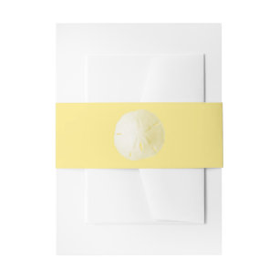 Sand Dollar Yellow Invitation Belly Band