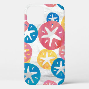 Sand Dollar Yellow Red Blue Pattern iPhone 12 Case