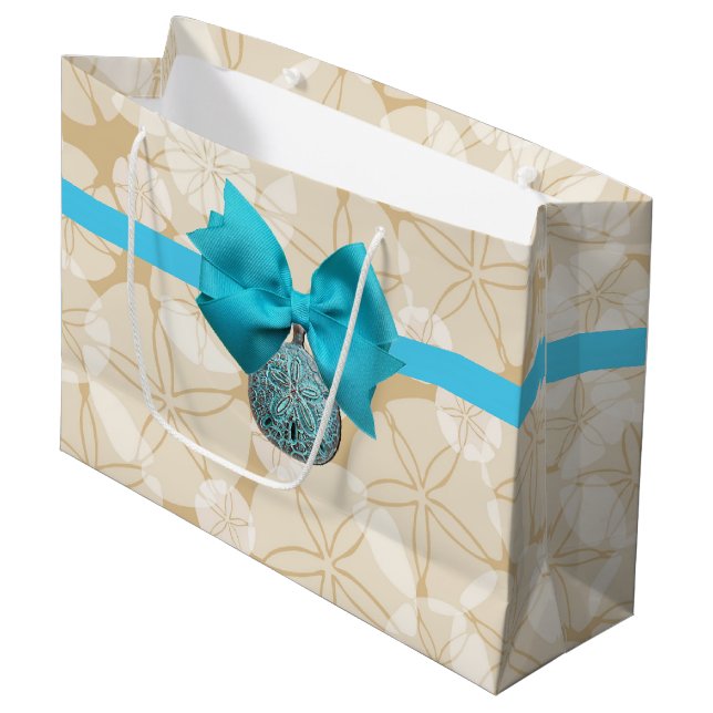 Sand Dollars Large Gift Bag (Front Angled)