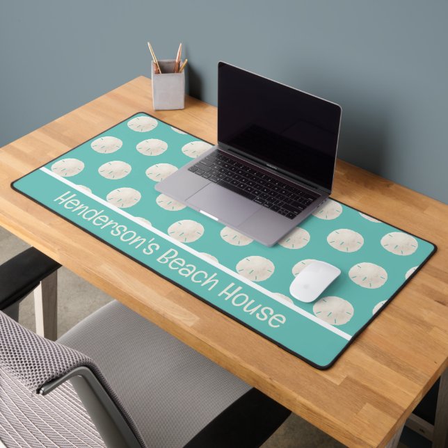 Sand Dollars Personalized Desk Mat (Office 2)