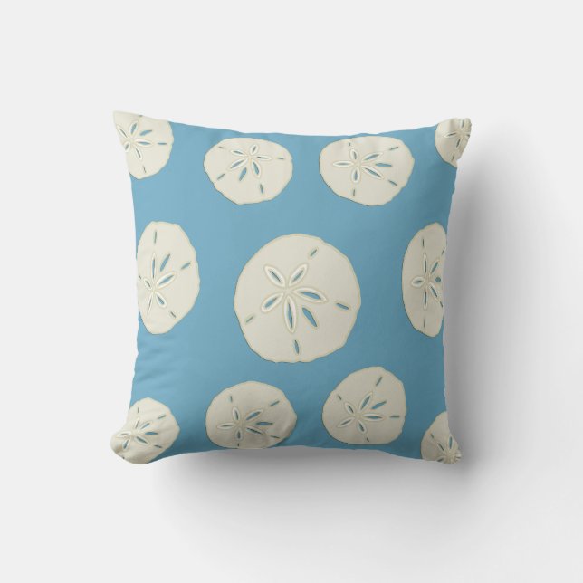 Sand Dollars Throw Pillow (Front)