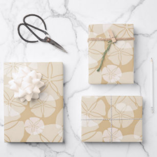 Sand Dollars Wrapping Paper Sheet