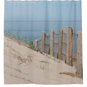 Sand dune and beach fence