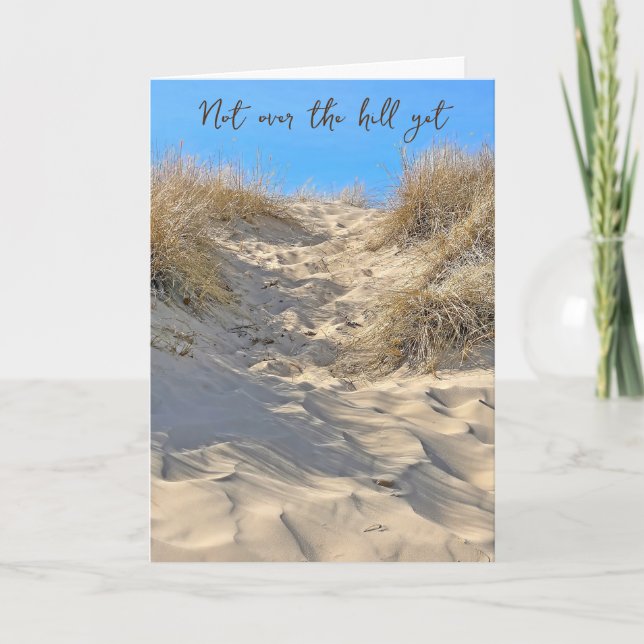 Sand Dune Birthday Humour Card (Front)