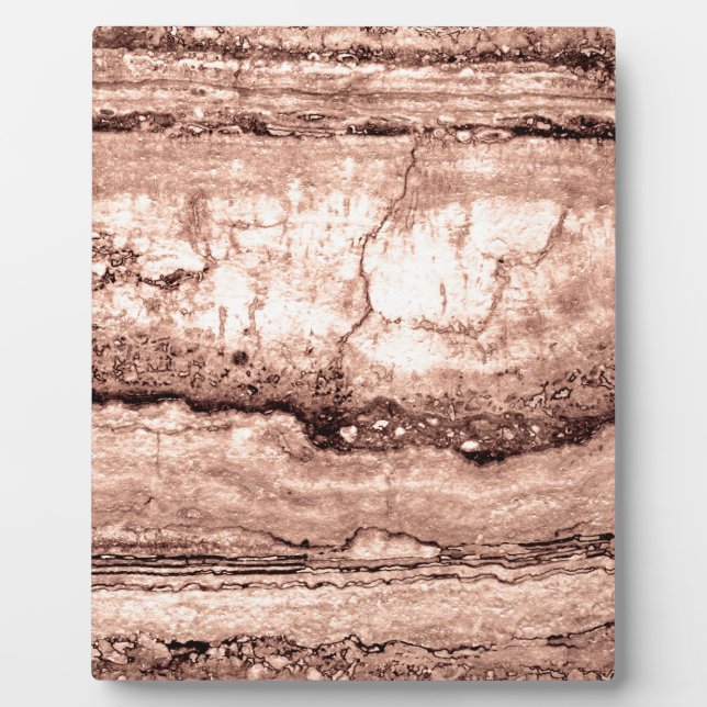  Sand Dune Granite, tan brown stone rocks Plaque (Front)