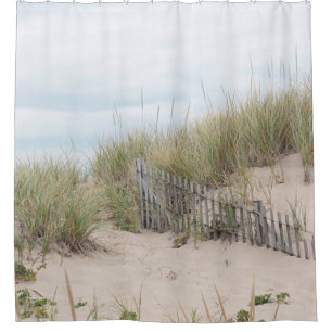 Sand dunes and beach fence