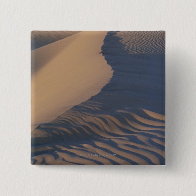 Sand dunes at Mesquite Flats 2 Inch Square Button (Front)