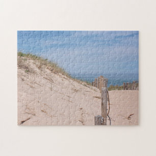 Sand dunes at Race Point, Cape Cod Jigsaw Puzzle