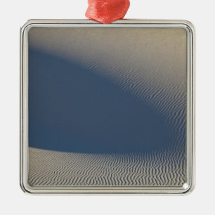 Sand dunes at White Sands National Monument in 4 Metal Ornament