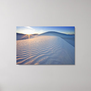 Sand dunes at White Sands National Monument in 5 Canvas Print