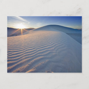 Sand dunes at White Sands National Monument in 5 Postcard