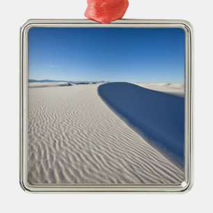 Sand dunes at White Sands National Monument in Metal Ornament