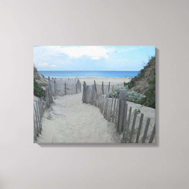 Sand Dunes Block Island Canvas Print (Front)
