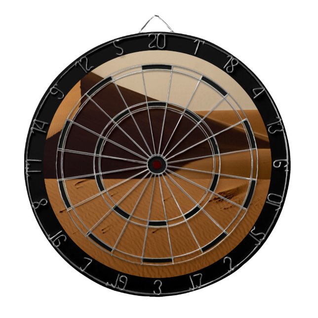 Sand Dunes Desert Landscape Dartboard (Front)
