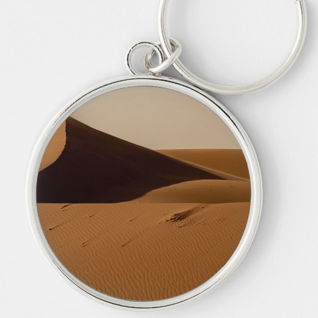 Sand Dunes Desert Landscape Keychain (Front)