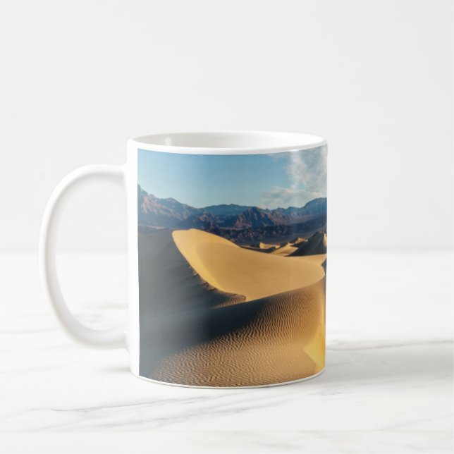 Sand dunes in Death Valley, CA Coffee Mug (Left)