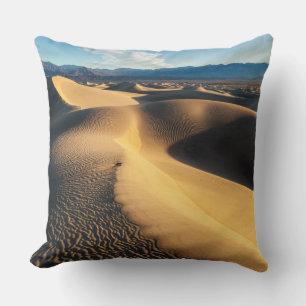 Sand dunes in Death Valley, CA Throw Pillow