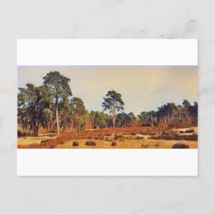 Sand dunes in Holm near Hamburg nature art Postcard