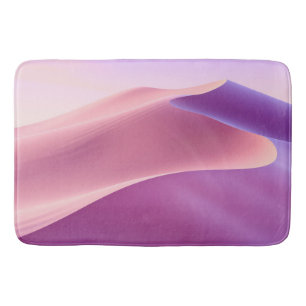 Sand dunes in pink and lavender bath mat