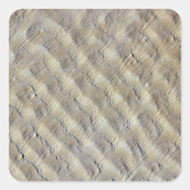 Sand dunes in the Fachi-Bilma erg Square Sticker (Front)