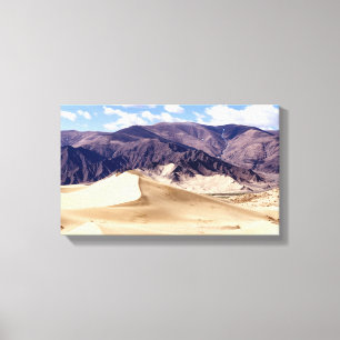 Sand dunes near Samye Monastery - Tibet Canvas Print