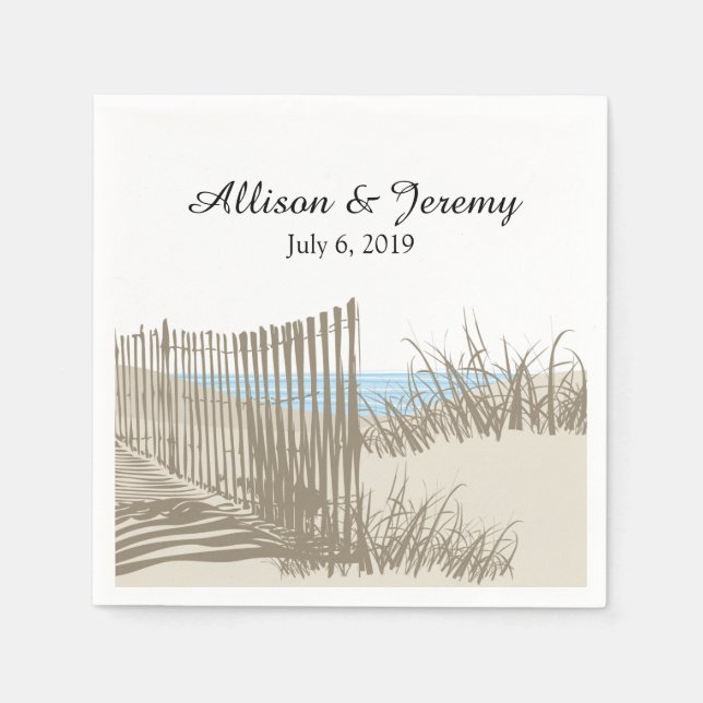 Sand Dunes | Wedding Napkin (Front)