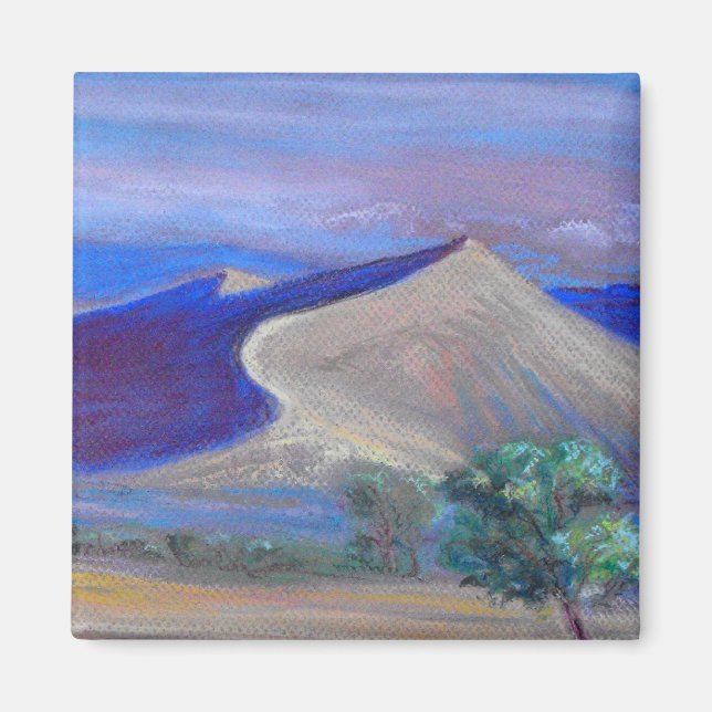 Sand Dunes with blue shadows Magnet (Front)