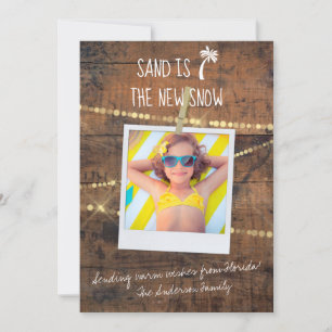 Sand est le Carte photo de vacances New Snow Flori