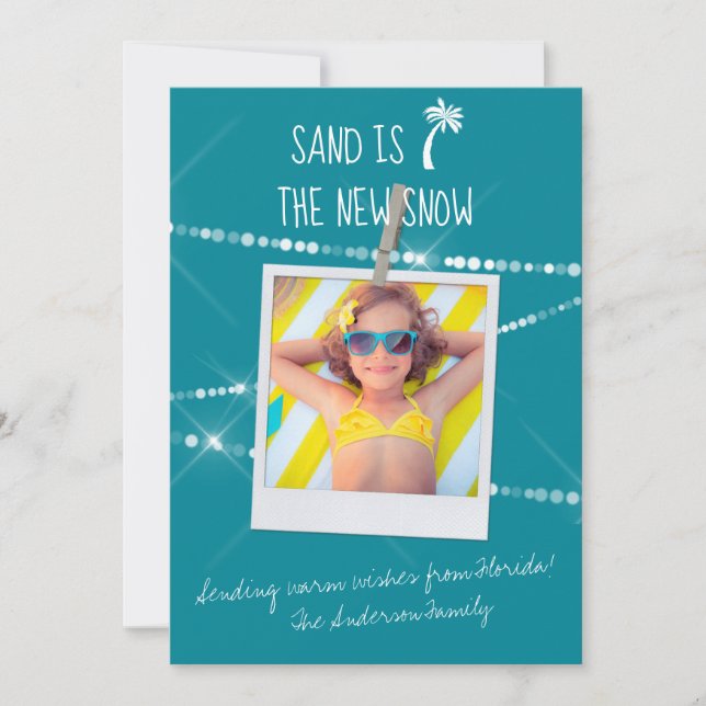 Sand est le Carte photo de vacances New Snow Flori (Devant)