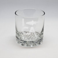 Sand Etched Whiskey Glass #6