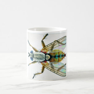 Sand Fly Dorsal View 240824IREF225 - Watercolor Coffee Mug