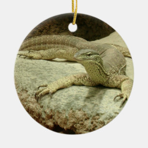 Sand goanna ceramic ornament