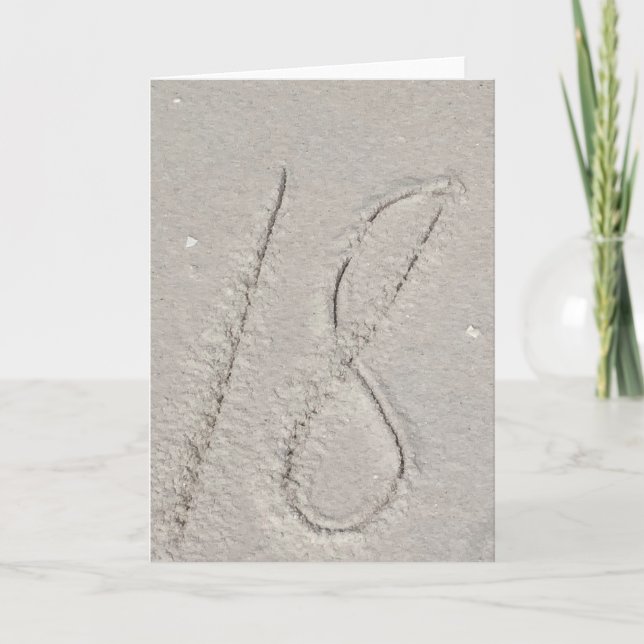 Sand Holiday Card (Front)