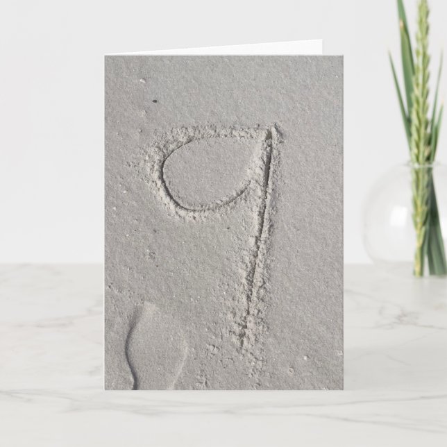 Sand Holiday Card (Front)