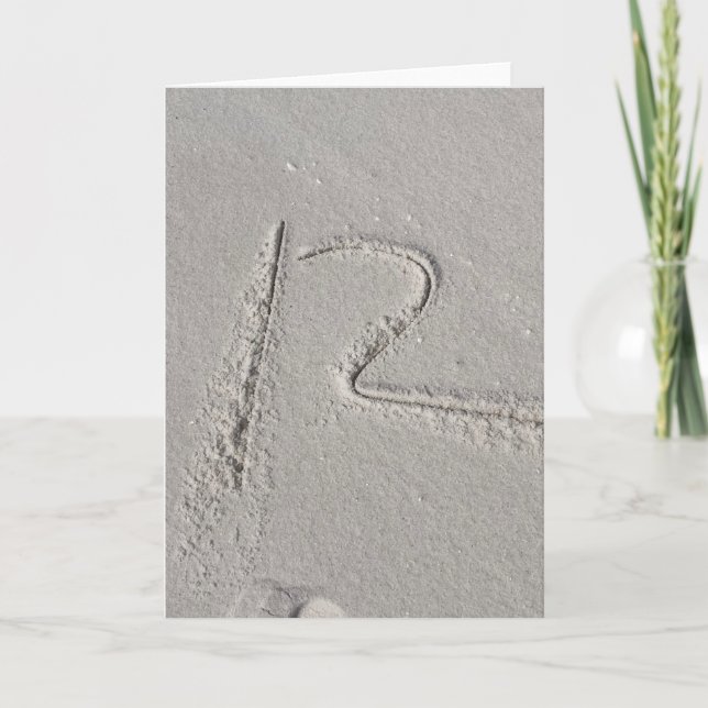 Sand Holiday Card (Front)