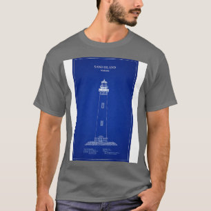 Sand Island Lighthouse Alabama AD TShirt