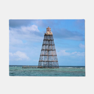 Sand Key Lighthouse, Florida Keys Door Mat