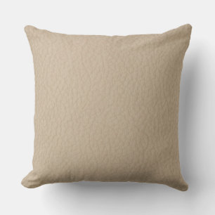 Sand Leather Look Print Decorative Pillow
