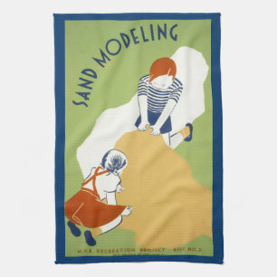Sand Modelling Kitchen Towel