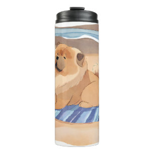 SAND N' SEA  Chow Chow dog  thermal tumbler