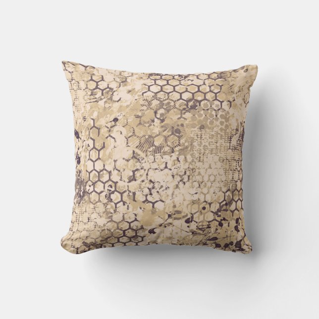 Sand Odyssey Throw Pillow (Front)