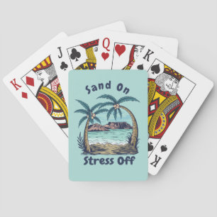 Sand-On, Stress-Off Playing Cards
