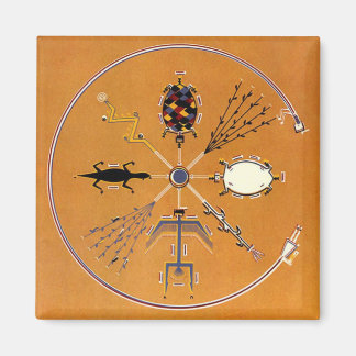 Sand Painting Native American Tribal Magnet