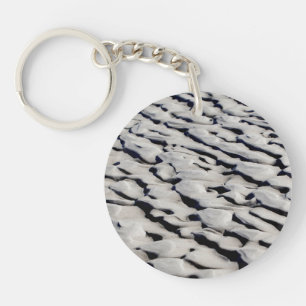 Sand pattern keychain