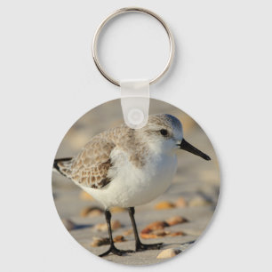 Sand Piper and Seashells Keychain