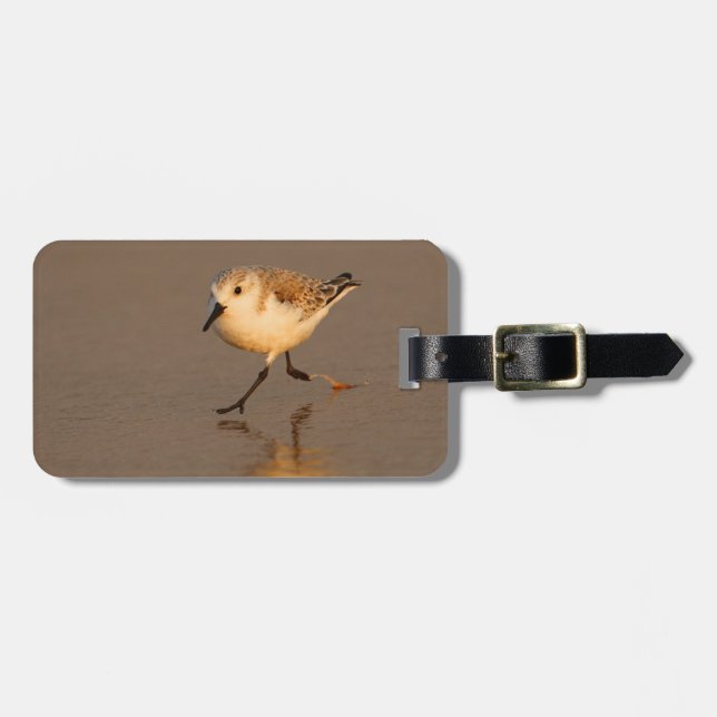 sand piper luggage tag (Front Horizontal)