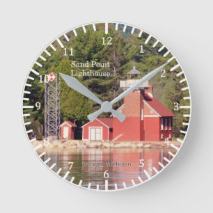 Sand Point Lighthouse Baraga clock