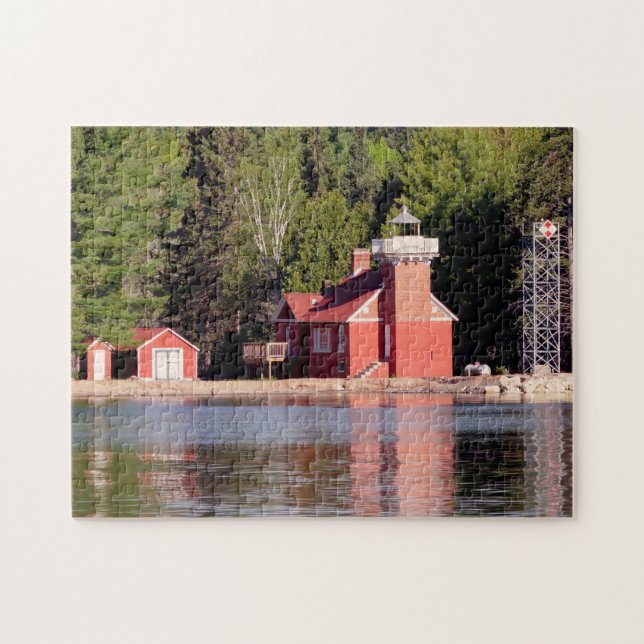 Sand Point Lighthouse Baraga  puzzle (Horizontal)
